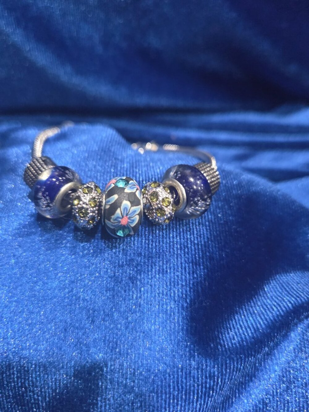 Snake Chain Bead Bracelet